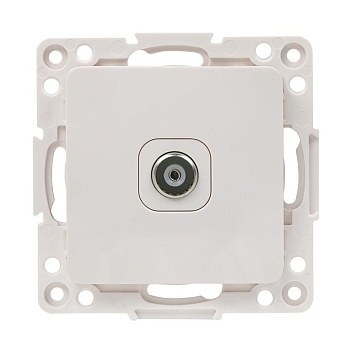 Стокгольм Механизм Розетки TV 1-местной оконечной 1Стокгольм Механизм Розетки TV 1-местной оконечной 10дБ-240МГц белый EKF0дБ-240МГц винтовые клеммы белый EKF