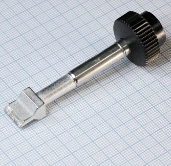 0612ZD - Жало паяльное для паяльника ERSA TechTool, усеченный брус-лопатка 10 мм для нагрева медной оплетки для удаления излишков припоя с печатных дорожек