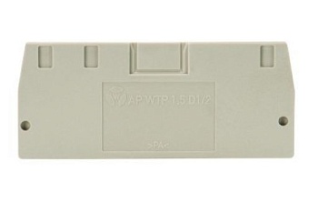 Крышка бок.AP WTP 1,5 D1/2 - Крышка боковая, для клемм WTP 1,5 D1/2..., цвет: серый