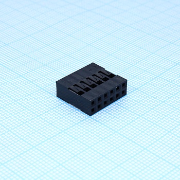 I-DS1071-SCB02X6 - BLD корпус двухрядного разъема 12 pin (2х6) на кабель, шаг 2.54мм, требуются контакты T-DS1071-SC600