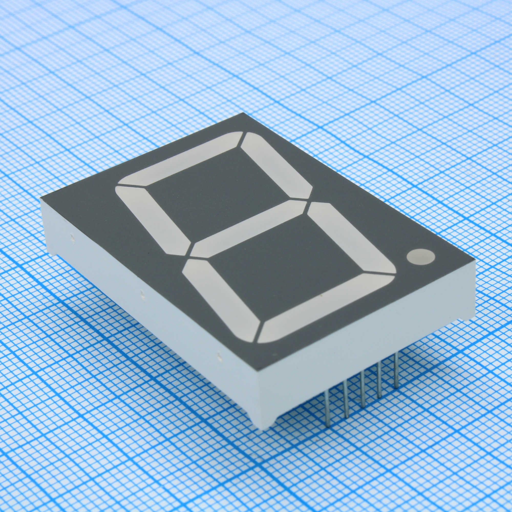 FYS-15011BUHR-21 - 1 разрядный индикатор 38,1мм/красный/640нм/30-60мкд/ОА