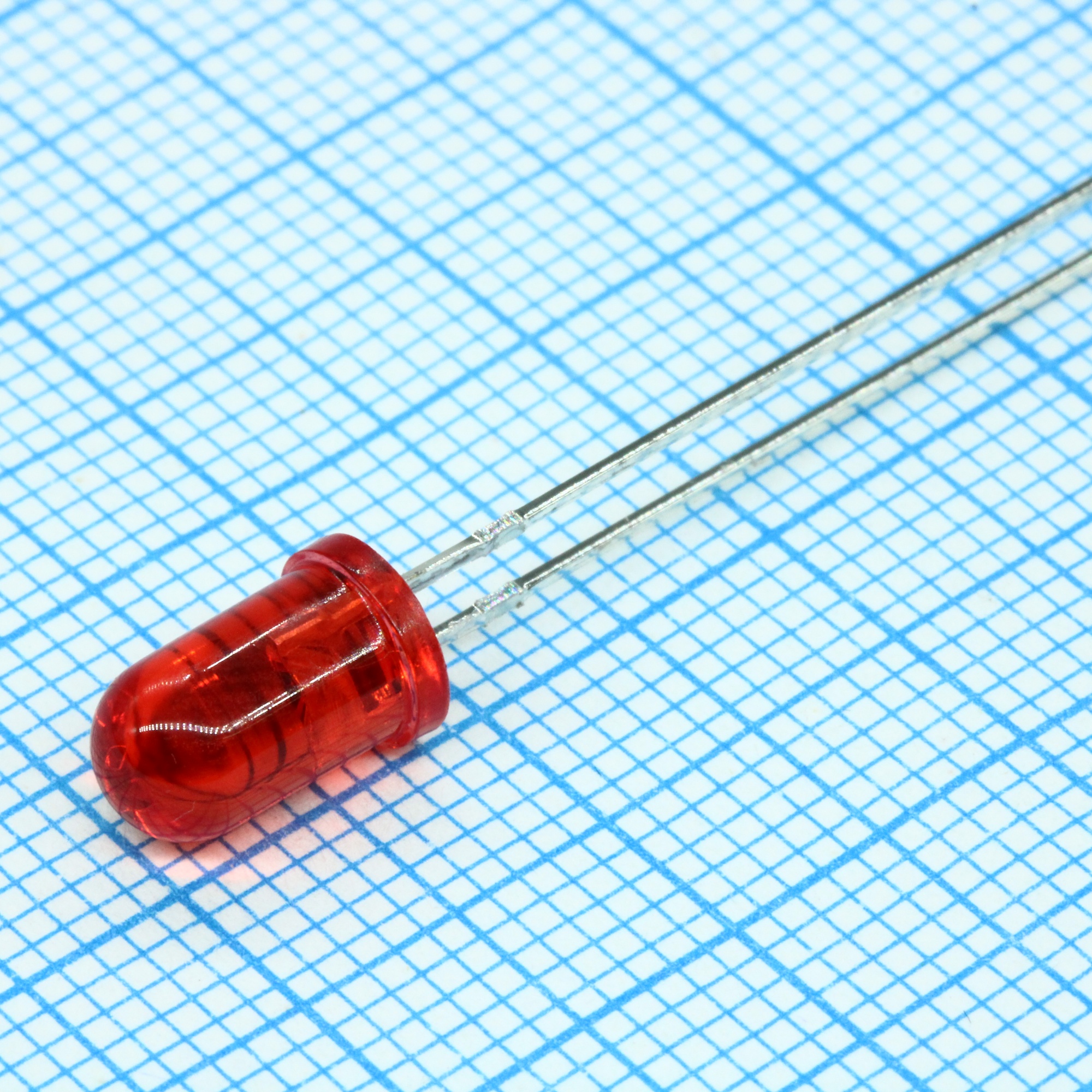 FYL-5013ET - Светодиод 5 мм, оранжевый, прозрачный, 635 нм, 80 мКд, 20°