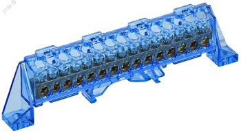 TEKFOR Шина N ноль в комбинированном DIN-изоляторе Стойка 6х9-15-С IEK TF-NN10-15-DP-K07