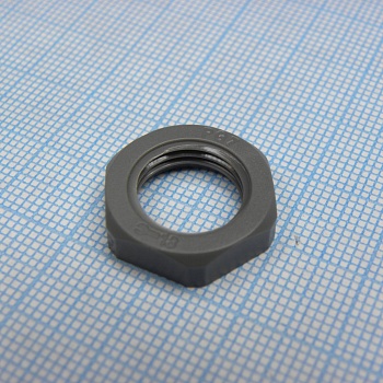 DLM-PG7P-1 (grey) - Гайка для крепления кабель ввода на панель