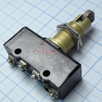 МП1105 исп. 3 - Микровыключатели. Способ монтажа проводов ...... винтами.  Виды привода  толкатель, рычаг с роликом.