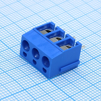 GT300-5.0-03P-12-00 - Винтовой клеммный блок с защитой провода, 3 контакта. Серия GT300-5.0