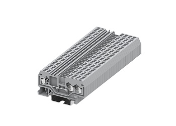 Проходная клемма 215951 - Проходная клемма, TA1.5, 3 точки подключения, тип фиксации провода: пружинный, номинальное сечение: 1,5 мм кв., 18A, 800V, ширина: 4 мм, цвет: серый, тип монтажа: DIN 35