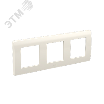 Рамка на 2+2+2 модуля (трехместная), белая, RAL9010 75013W