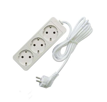 Удлинитель 3х3м с заземл. 16А IP20 3.5кВт ПВС 481S-6303