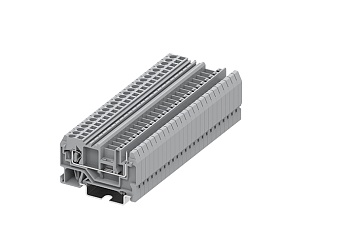 Проходная клемма 225981 - Проходная клемма, для подключения разъема, TA2.5, тип фиксации провода: пружинный, номинальное сечение: 2,5 мм кв., 24A, 800V, ширина: 5 мм, цвет: серый, тип монтажа: DIN 35