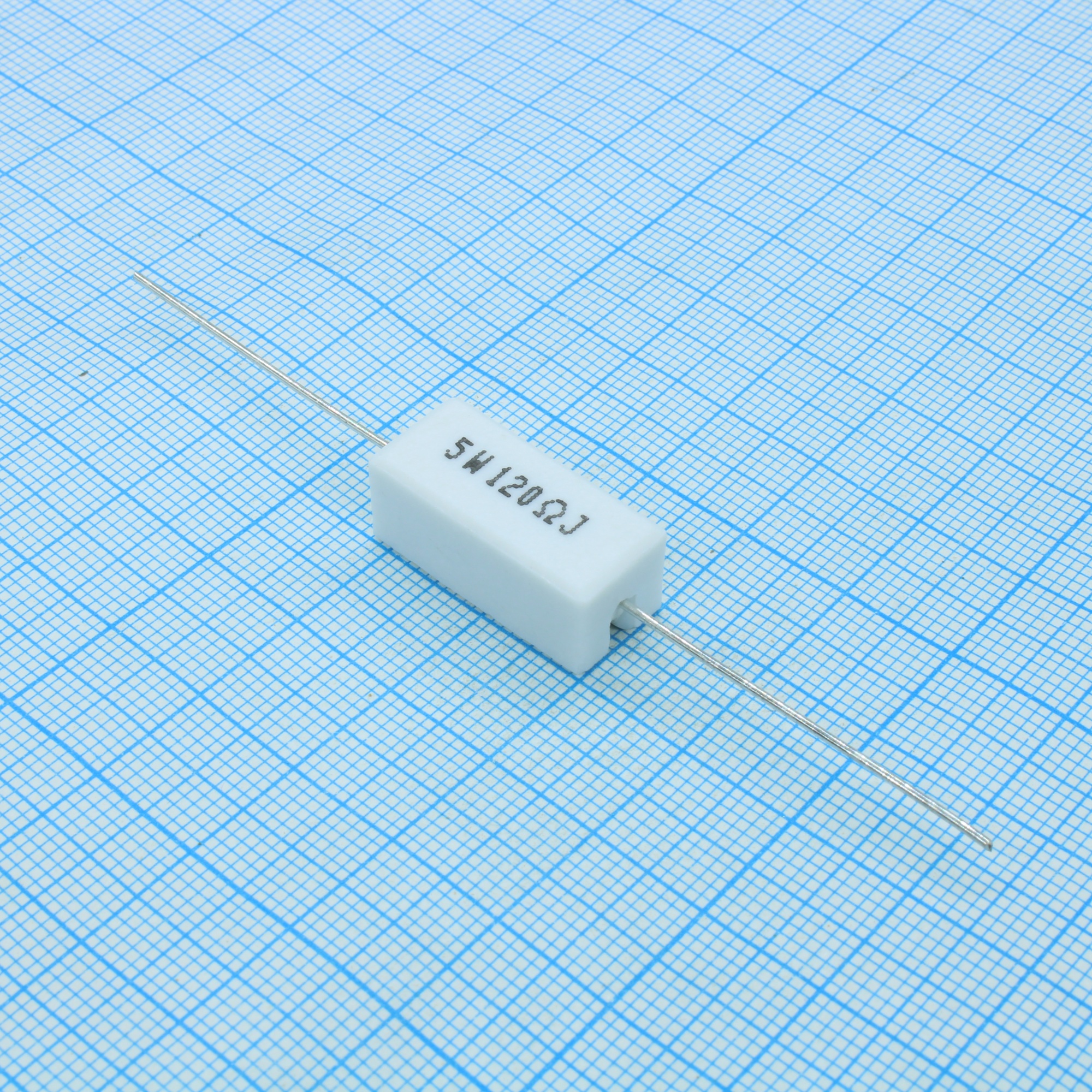 SQP5WJ120RB - Резистор керамический цементный аксиальный (SQP) 5Вт 120Ом ±5%