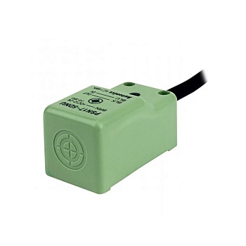 PSN17-5DP - Индуктивные трёхпроводные датчики, прямоугольный корпус, каб. 2 м, 5 мм, 17x17x36 мм, PNP, NO, торц.,