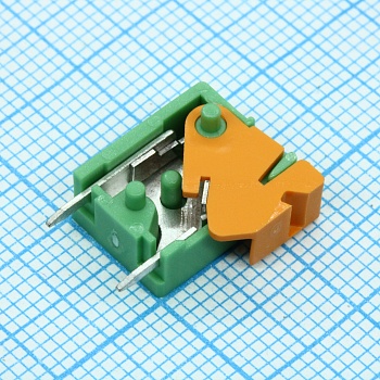 FFKDS/V1-5.08 - Клеммы для печатной платы, номинальный ток: 15 A, расчетное напряжение (III/2): 400 В, номинальное сечение: 1,5 мм?, размер шага: 5,08 мм, полюсов: 1, тип подключения: Пружинные зажимы Push-in