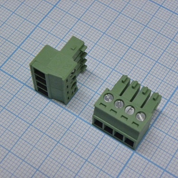 15EDGK-3.5-04P-14-00A(H) - Разъемный клеммный блок, 4 контакта. Серия 15EDGK-3.5