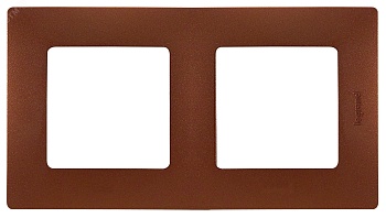 Рамка 2-м Etika какао Leg 672572