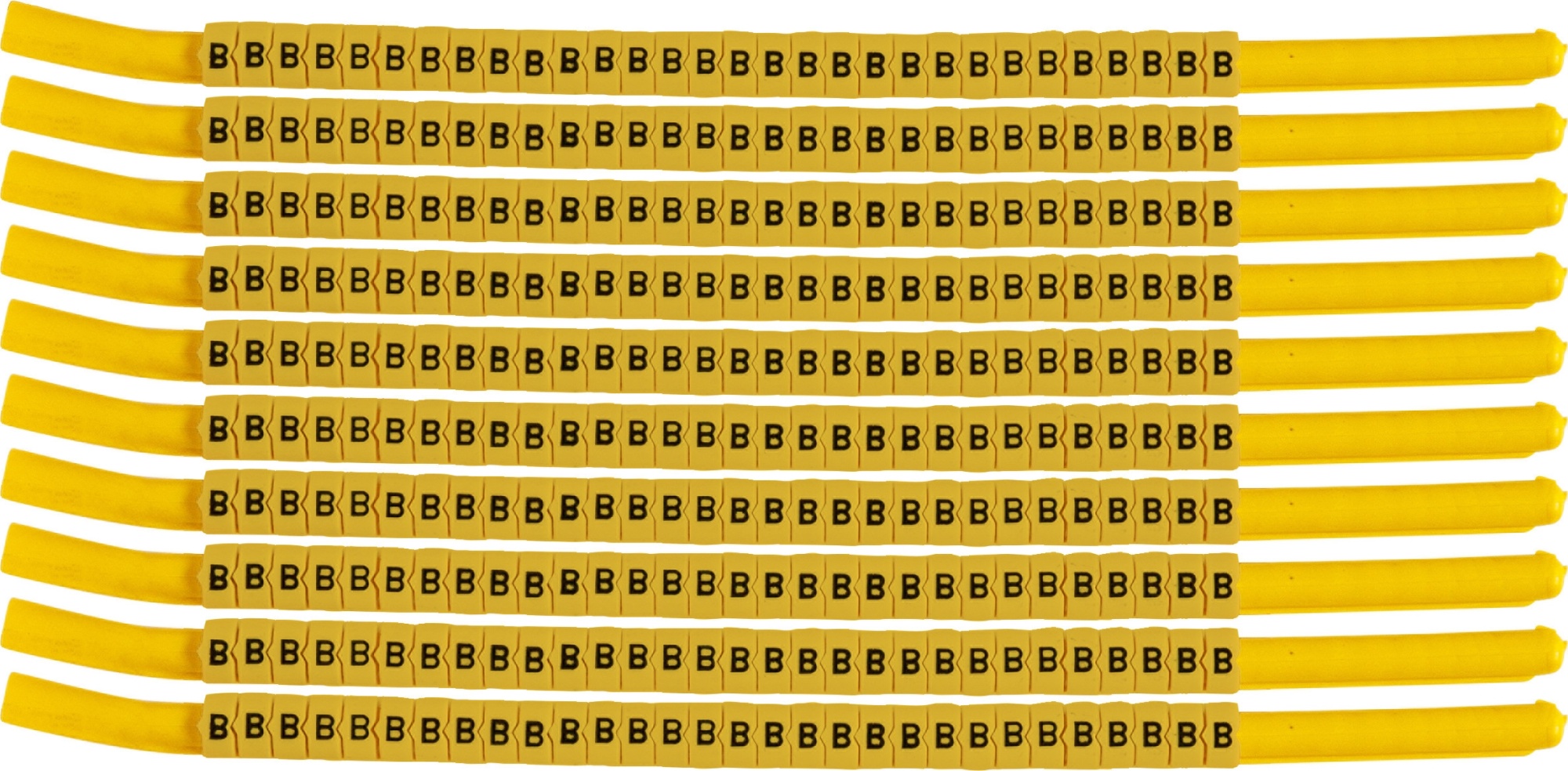 brd333311 - SCNG-18-B клипсы жёлтые, 300шт/упак, для провода 4,6-5,9мм диаметра, легенда B