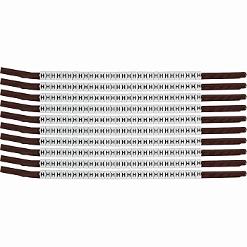 brd133917 - SCN-15-H клипсы белые, 300шт/упак, для провода 3,8-4,6мм диаметра, легенда H