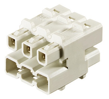 Разветвитель ST16/2 VT 5/1 P WS - Распределительный блок, 2 полюса, 1 вход / 5 выходов, номинальное напряжение: 48V, номинальный ток: 25A, цвет: белый, серия gesis ST16/2