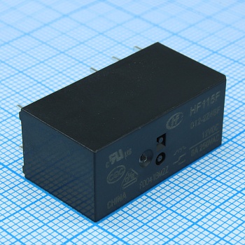 HF115F/012-2Z4BF - Реле силовое, 12В 8А; Конфиг: 2C
