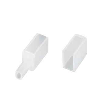 Заглушка ARL-MOONLIGHT-0306-CAP-SET-WH 039575 - Комплект силиконовых заглушек для гибкого неона MOONLIGHT, сечение 3х6мм. В комплекте заглушка с выводом под кабель питания и глухая заглушка. Использовать с герметиком. Габариты 8x6.3x3.2 мм.