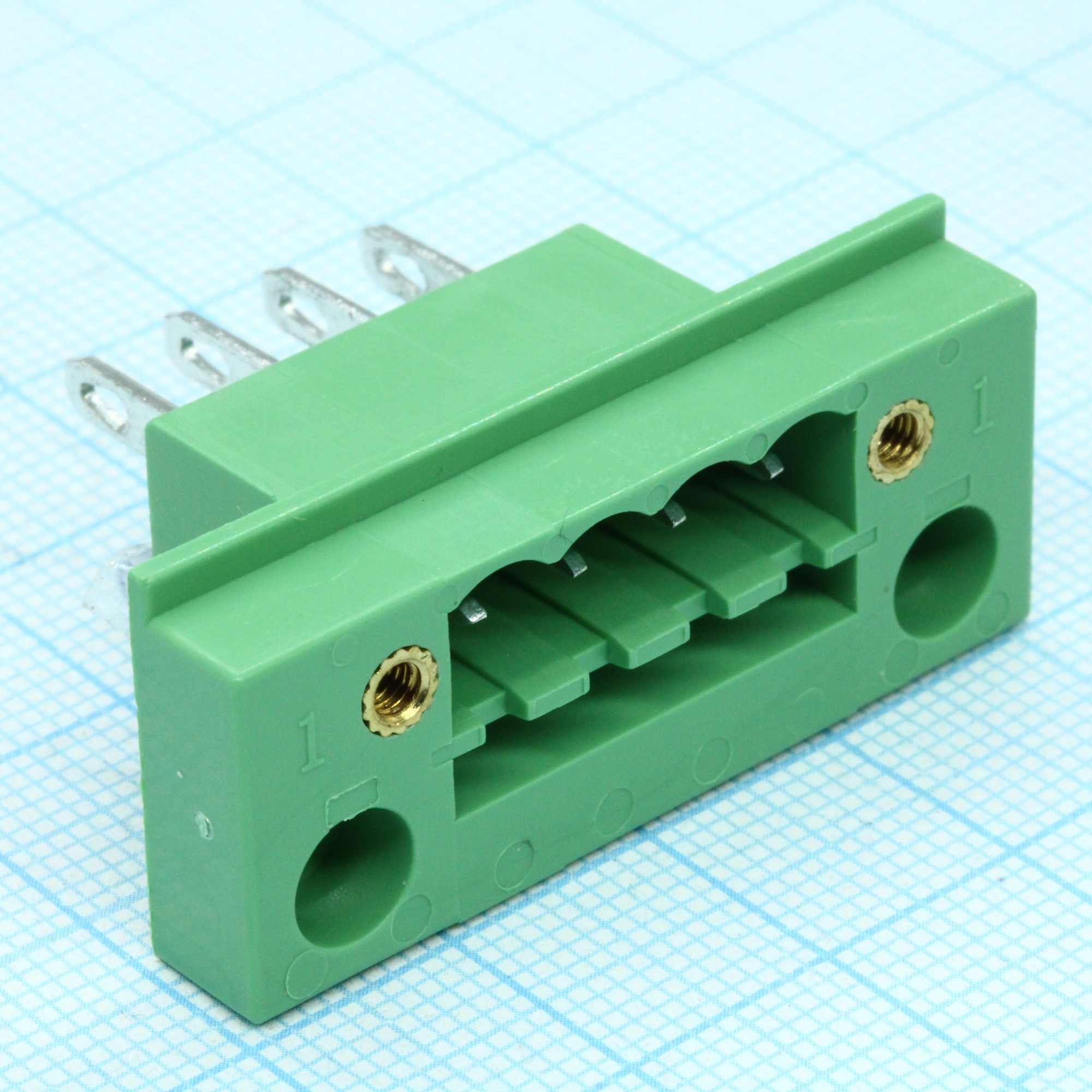 2CDGB-5.08-04P-14-00A(H) - Блок клеммный соединительный на панель 4 контакта серия  2CDGB-5.08