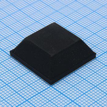 RF-3006 - Квадратная резиновая ножка черного цвета на клеевой основе 3M