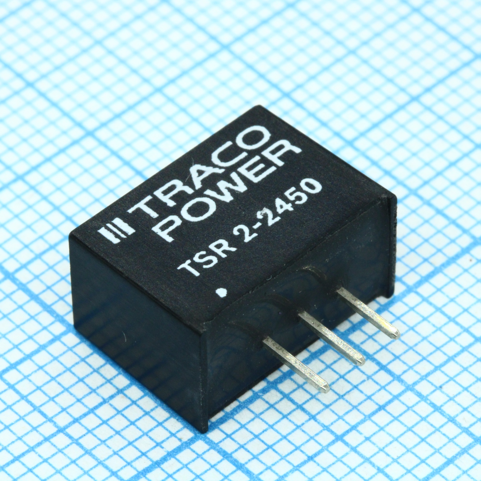 TSR 2-2450 - DC/DC, 10Вт, вход 6.5…36В, выход 5В/2А, не изолированный, КПД 94%, SIP3, 14x10.1x7.5мм, -40…85°C, пластик