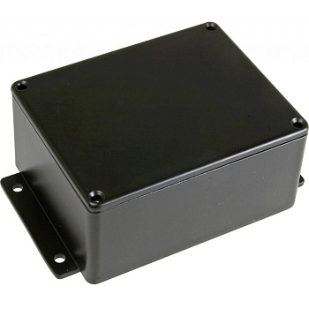 BS25MFBK - Герметичный алюминиевый корпус с фланцами с прокладкой, IP66, черный