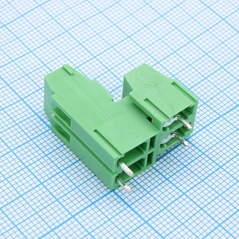 GT500A-5.08-04P-14-00 - Винтовой клеммный блок c рельефной обоймой, 4 контакта. Серия GT500А-5.08