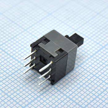 PSW-2 б/ф - Кнопочный переключатель без фиксации 8,5х8,5мм  0.3А 30В 6pin