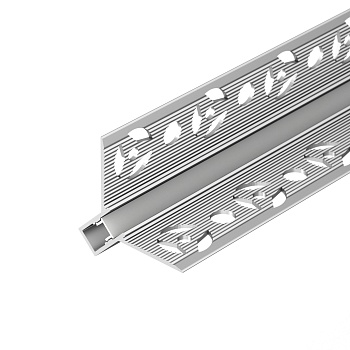 Профиль DECORE-S6-INT-COMFORT-2000 ANOD внутренний 043161 - Алюминиевый анодированный угловой профиль для светодиодных лент и линеек, под строительную отделку. Фиксируется при помощи строительной смеси. Декоративная контурная подсветка внутренних углов ст