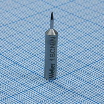 XNT 1SCNW soldering tip 0.3X0.1 chromed - Жало для паяльника WXP65/WP65/WTP90, тонкий клин 0,4х0,15мм, L=27мм с покрытием
