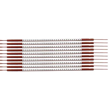 brd132958 - SCN-03-8 клипсы белые, 300шт/упак, для провода 1-1.3мм диаметра, легенда 8