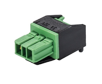 Разъем BST14i2LB1 GN01 - Розеточный разъем под пайку, угол 90 гр., 2 полюса, KNX, номинальное напряжение: 50V, номинальный ток: 3A, цвет корпуса: черный, цвет контактной вставки: зеленый, серия gesis BST14i2