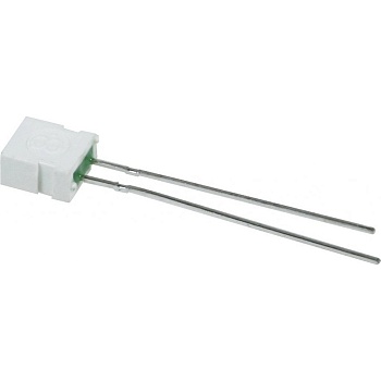 L-1043GDT - Светодиод 3,65х6,15мм/зеленый/568нм/1-4мкд/100°