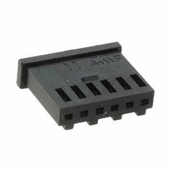280360 - Корпус разъема Серия AMPMODU, Гнездо, 6 вывод(-ов), 2.54 мм, AMPMODU