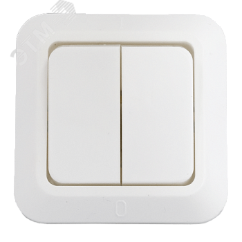 Выключатель двухклавишный скрытый Выключатель С5 4-001
