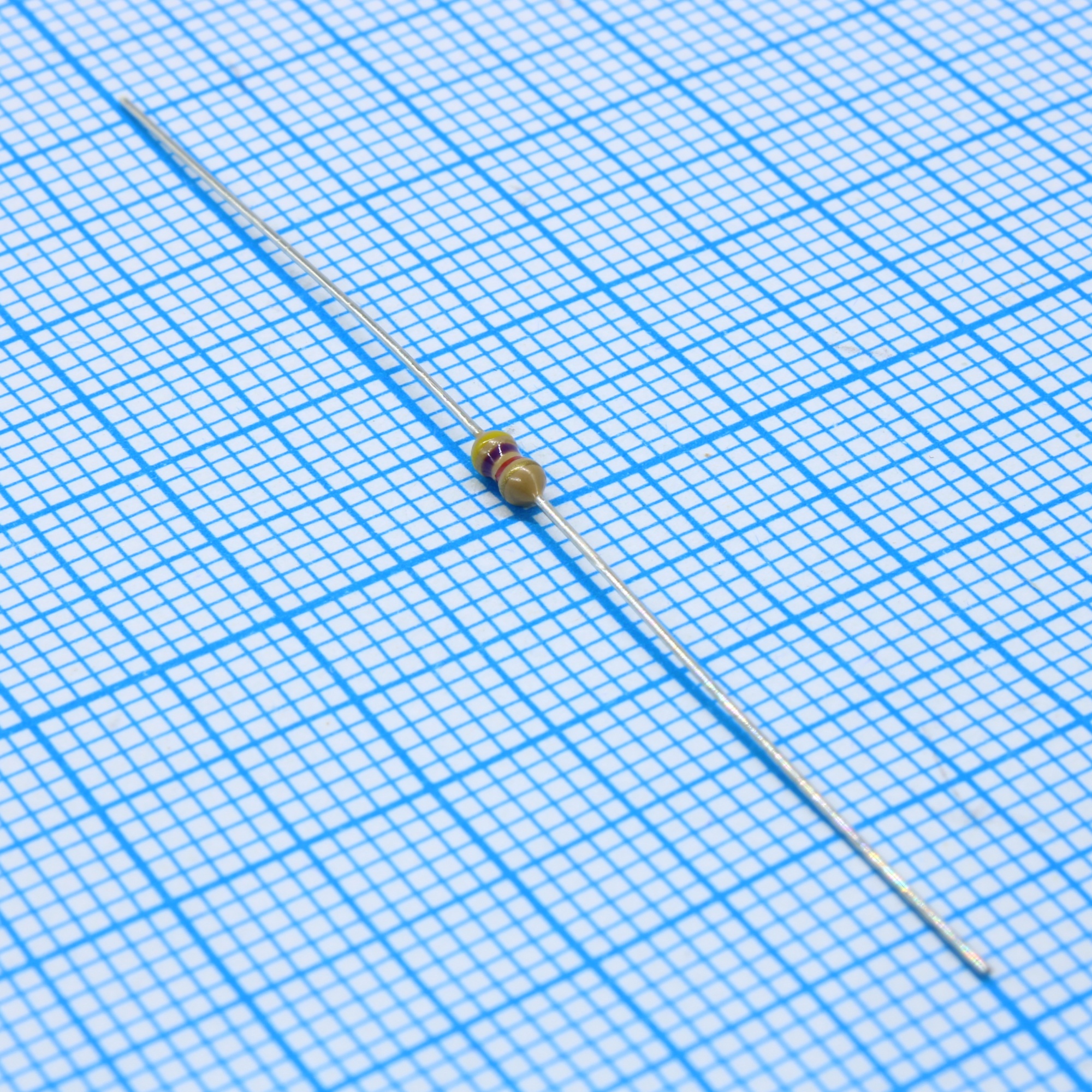 CF1664K7JTB040 - Резистор углеродистый 0.167Вт 4.7кОм ±5% ТКС -350ppm/°C....500ppm/°C