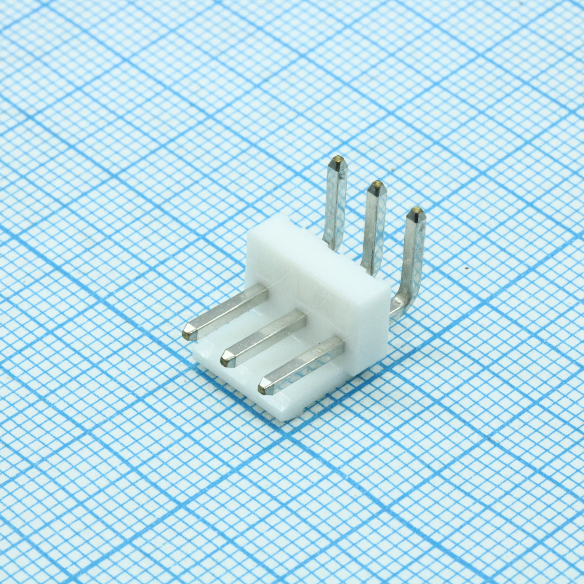 VH 03MR - Вилка на плату, 3 контакта шаг 3.96мм угловая