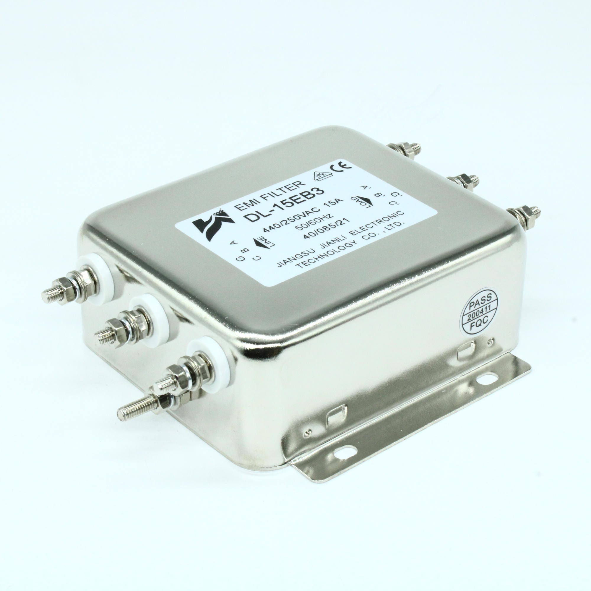 DL-15EB3 - Трехфазный сетевой фильтр 15А 380/220В