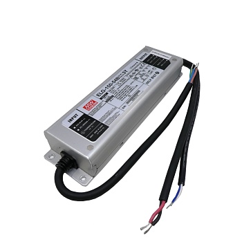 ELG-150-54B-3Y - AC-DC, 150Вт, IP67, вход 100…305В AC, 47…63Гц/142…431В DC, ККМ, выход 27...54В/2.8А, изоляция 3750В AC, в кожухе 199х63х35,5мм, -40…+70°С, димминг 3 в 1, с проводом заземления
