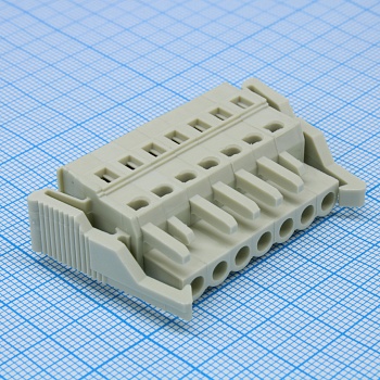 8EDGKG-5.0-07P-11-1001A(H) - Разъемный клеммный блок серия 8EDGKG шаг 5.0мм 07 контакт(-ов)