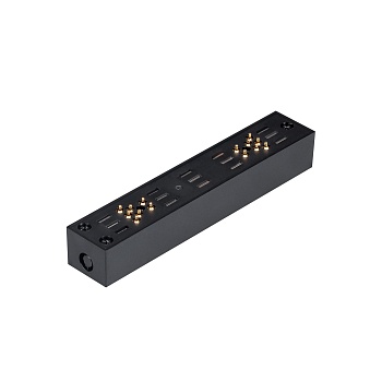 Коннектор прямой MAG-CON-25-I-POWER (BK) 035618 - Прямой черный коннектор для электрического соединения треков MAG-25 между собой. Без возможности подвода питания. 165х25х20.5 мм. Максимальная мощность системы 150 Вт