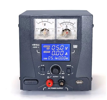 YIHUA 1503D-II - Блок питания лабораторный одноканальный 0-15В/3A USB