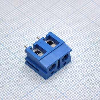 DG300-7.5-02P-12-00A(H) - Винтовой клеммный блок с защитой провода, 2 контакта. Серия DG300-7.5