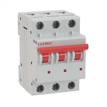 Автоматический выключатель модульный YON MD63 3P 25А D 6kA MD63-3D25-6