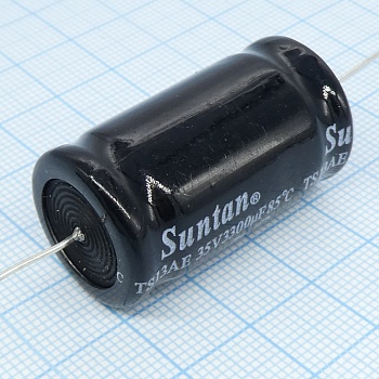 TS13AE1V332MSB000R - Электролитический конденсатор с аксиальными выводами 35В 3300мкФ 18*40