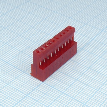 4-640440-0 - Разъем типа провод-плата, 22 AWG, 2.54 мм, 10 контакт(-ов), Гнездо, Серия MTA-100, IDC / IDT