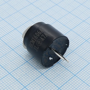 HCM1606A - Звукоизлучатель электромагнитный, +6V d=16mm 40 мА, 85 дБ, 2048 Гц, h=14 мм