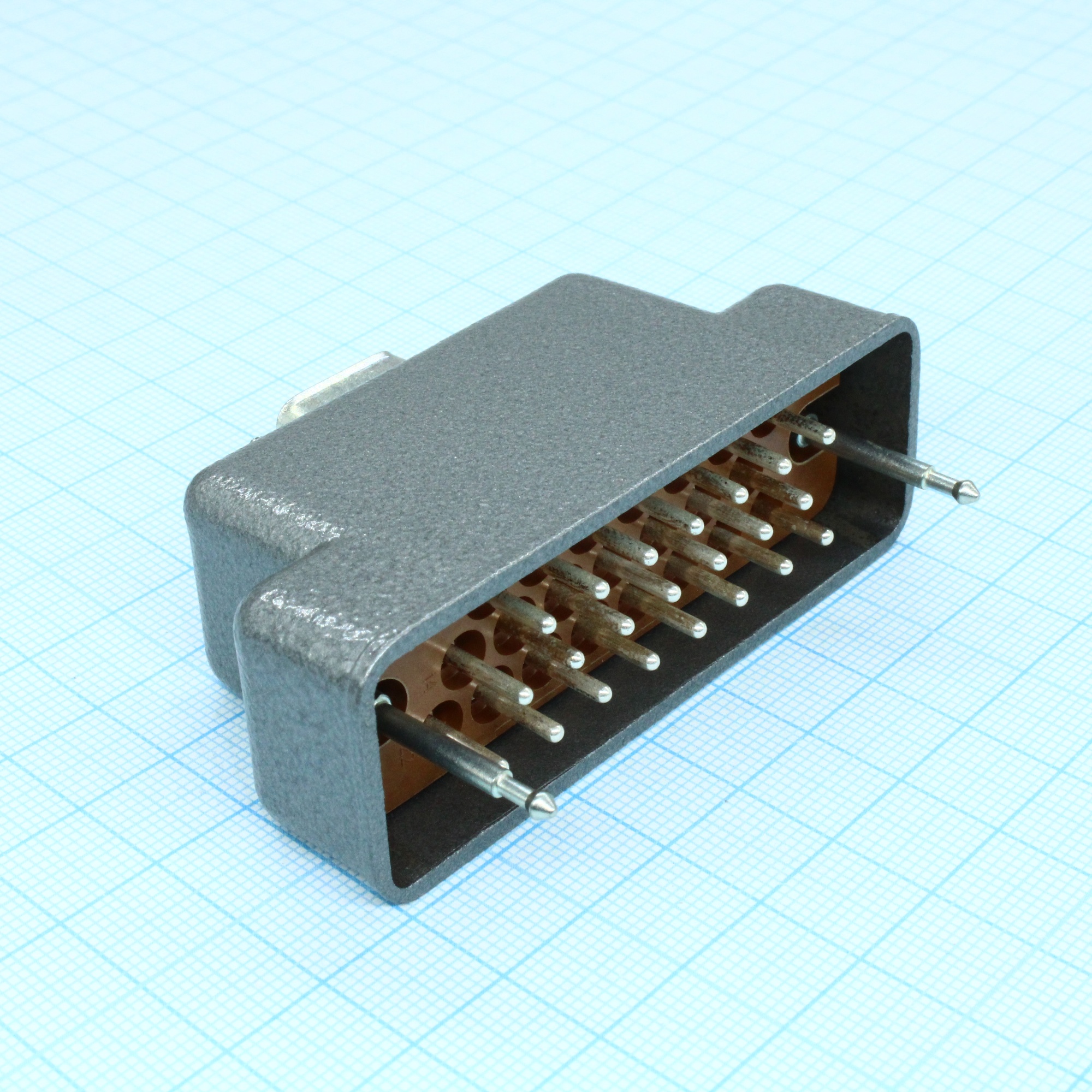 РП10-22 ЛП вилка с/к - Соединитель  низкочастотный, прямоугольный, внутреннего монтажа